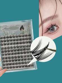 BLUETHIN 100/120 Strands Delicate Faux Mink Eyelashes, Soft & Lightweight, Suitable For Daily Or Commute Makeup, Reusable - View 12
