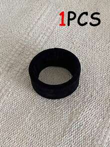 1/5/10 chiếc Dây buộc tóc bản rộng, co giãn cao, không đường may, kiểu dáng tinh tế - Dây buộc tóc không làm hư tóc. Hoàn hảo cho phụ nữ buộc tóc đuôi ngựa cao. - màu đen - Xem 9