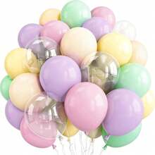 Globos de látex de arcoíris de colores variados para niñas, cumpleaños de dulces, novia, baby shower, graduación, Día de la Madre, despedida de soltera, decoración de fiesta de Pascua, decoración de globos elegante - A-1 - Ver 1