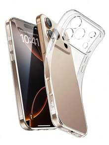 Bộ 3 ốp lưng điện thoại bảo vệ camera chính xác, trong suốt, chống trượt, mềm mại, chống sốc, độ phân giải cao, tương thích với iPhone 11/12/13/14/15/16/16 Pro Max, 17/17 Pro/17 Pro Max/Air - Trong sáng - Xem 5