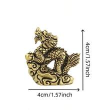 Tượng rồng bay bằng đồng trang trí nhà cửa: Tượng rồng bay dễ thương để trang trí nhà - Không cần nguồn điện - Thích hợp cho phòng khách và văn phòng - Món quà lý tưởng cho người yêu động vật và những người đam mê trang trí nhà cửa. - Thú vật - Xem 2