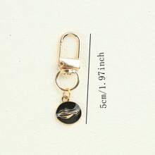 9pcs Coffee Themed Keychain Pendant, Minimalist Versatile Zipper Pull Charm, Car Key Chain, Gift For Coffee Lovers, Emotional Coffee Supporter, Coffee Collection Accessory, Small Reminder Gift For Office Workers - Multicolor - View 6