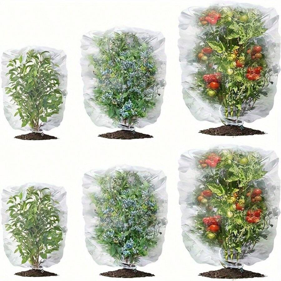 Large Size Garden Netting Fruit Tree Anti-Bird Net Bag, With Drawstring Plant Protection Net, Anti-Bird, Anti-Insect, Anti-Squirrel Barrier, Polyester Net Suitable For Grape, Mango, Apple, Peach, Tomato, Outdoor Gardening Plant Protection Supplies - View 1