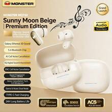 Monster Écouteurs sans fil MQT52, Bluetooth 5.4, conception intra-auriculaire, longue durée de vie de la batterie, latence de jeu ultra-faible d'environ 0,08 s, mode double pour le jeu et la musique, son stéréo Hi-Fi, écouteurs antibruit, haut-parleur de 13 mm, indice de protection IPX4, convient pour le jeu, les sports, les affaires, les études et d'autres scénarios. - Voir 15