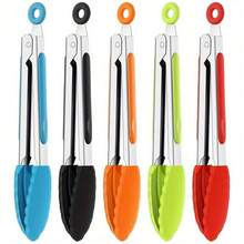 12pcs Non-Stick Silicone Kitchen Utensil Set With Wooden Handles - & Easy To Clean - Includes Spatula, Whisk, Tongs And Ladle, Comes In Storage Bucket, Great For Cooking And Baking - Multicolor - View 10