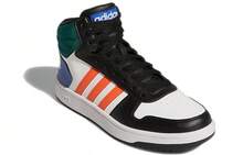 Adidas Hoops 2.0 Mid 'White Multi-Color' White And Black Orange - White, Black, Orange - View 3