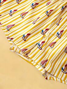 1pc Men's Multicolor Cotton Plaid Print Fashion Comfortable Boxer Briefs - Multicolor - View 6