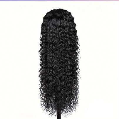 Tóc giả dài 26 inch, xoăn, ren trong suốt 13x4, tóc thật, kiểu sóng nước, dễ đội, không cần keo, đã tỉa sẵn, cắt sẵn, tóc giả ren cho nữ với mật độ 180%, tóc giả xoăn sóng nước màu đen tự nhiên, kiểu tóc thanh lịch, phù hợp với mọi loại da, tóc giả dài màu đen thanh lịch, dễ đội, nhiều lựa chọn màu sắc: vàng ombre tự nhiên/4/27 mật ong/màu tự nhiên/cam gừng, tóc giả ren phía trước kiểu sóng nước cho nữ, thoải mái khi đội.