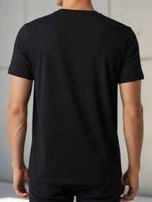 Camiseta Estampada Masculina Pirata ARRRGGHHH Estilosa Básica Casual Street 100% Algodão Promoção - Preto - Visão 3