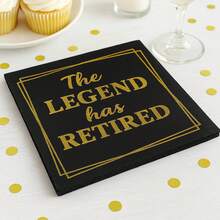 20/40/60pcs, The Legend Has Retired Etirement Party Disposable Paper Napkins, 2-Ply Black With Gold Glitter Print Cocktail Napkins For Farewell Retirement, Lunch & Dinner Party Tissues – Elegant, Disposable Retirement Party Decoration - View 3