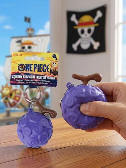  One Piece Officially Licensed Stress Relief Toy Devil Fruit Luffy Zoro Birthday Gift Collectible 1Pc Toei Animation Netflix