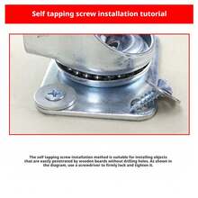 4 bánh xe xoay có phanh và chức năng giảm tiếng ồn, chịu được trọng lượng lên đến 30kg. - 4 bánh xe xoay có phanh - Xem 5