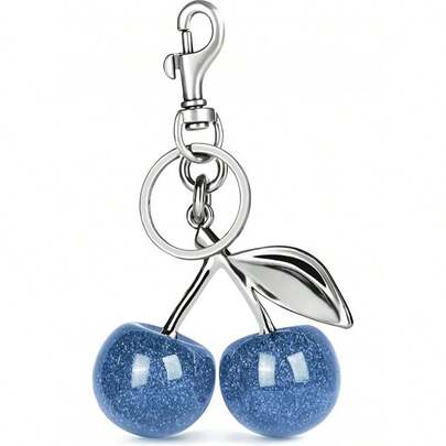 Cherry Shaped Keychain Bag Charm, Cute Car Keyring Accessory Women, & Valentine's Day