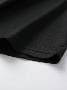 Quà tặng Ngày của Cha Áo POLO ngắn tay nam mặc hàng ngày phong cách công sở thường ngày, mềm mại, thoải mái, thoáng khí, chống nhăn, chống xù lông cho mùa hè - màu đen - Xem 6