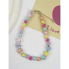 1 chiếc vòng cổ đính hạt hình trái tim kẹo ngọt thủ công thanh lịch dành cho thú cưng, phụ kiện tinh tế cho mèo/chó. - Nhiều màu - Xem 7