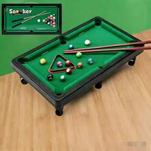 Mini Tabletop Pool Table Toy, Realistic Design - Multicolor - View 3