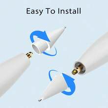 8 paquetes de puntas de repuesto compatibles con Apple Pencil Pro/ 2da generación/ 1ra generación/USB C, puntas de lápiz Apple mejoradas con estuche que no se desgastan, de punta fina y control preciso, para sets de lápices de iPad - Multicolor - Ver 6