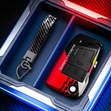 Bộ vỏ bọc chìa khóa xe hơi bằng sợi carbon ABS, kiểu dáng graffiti, phù hợp với các dòng xe Golf 7 MK7, Tiguan MK2, SEAT Ateca, Leon FR 2, Ibiza, Octavia. - Loại A - Xem 11