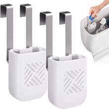 1 Giá đỡ viên tẩy rửa bồn cầu, kích thước 3.7'' x 2.9'' x 0.7'', giá treo viên tẩy rửa bồn cầu giúp ngăn ngừa cặn bẩn hòa tan làm ô nhiễm nguồn nước. - A - Xem 12