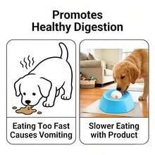 1件装 - 慢食狗碗 - 狗狗舔球玩具和舔垫 - 互动式狗狗益智玩具和舔舐垫 - 缓解焦虑、训练和促进消化 - 100ml - 查看 7
