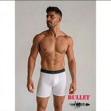 2 Cuecas Boxer Adulto em Poliamida Lisa  Premium Cueca Box Masculina Reforçada Conforto e Qualidade. - Multicolorido - Visão 8