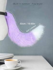 Plüsch Katzen-/Fuchsschwanz, Anime Cosplay Accessoires, großer flauschiger Hunde-/Wolfsschwanz, Kostümparty Requisiten, Mehrfarbige Optionen, geeignet für Weihnachten, Neujahr, Geburtstag, Nachtclub, Ball, Bühnenaufführung - Verschiedenfarbig - Übersicht 23