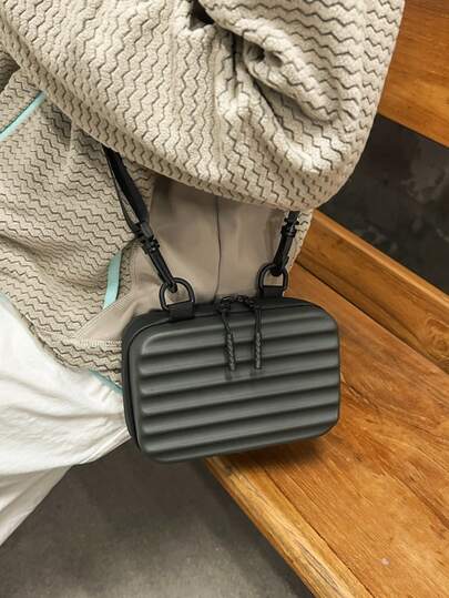 Korean Version Simple PU Flip Envelope Bag, Unisex Men's And Women's High-Quality Texture Crossbody Chest Bag, Shoulder Bag, Small Square Bag