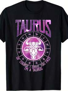 Camiseta con el Signo del Horóscopo Zodíaco Tauro - Rosa coral - Ver 7