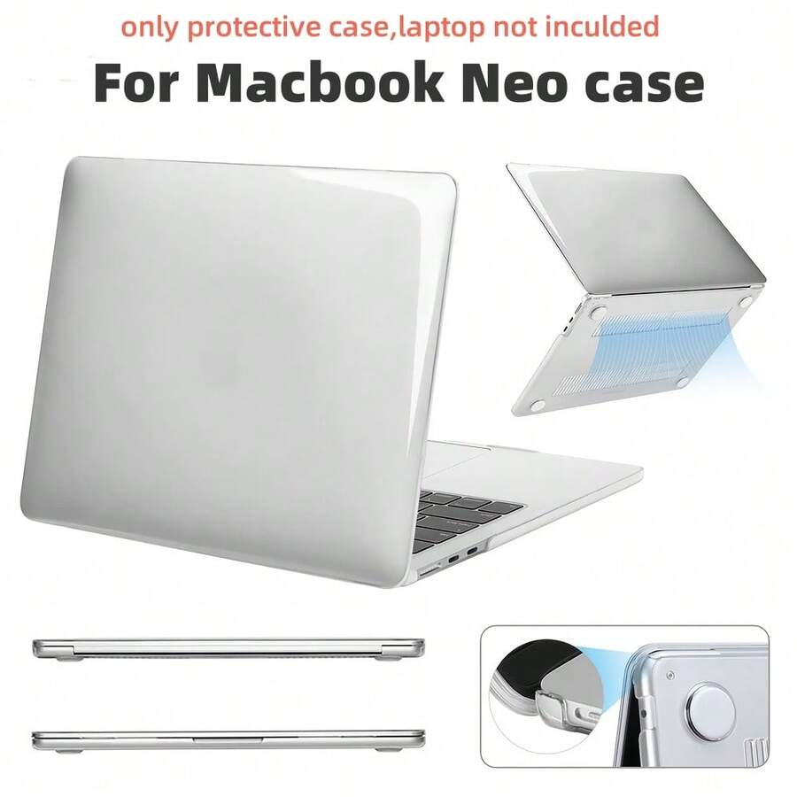 Ốp lưng nhựa trong suốt siêu bền cho Macbook Neo 13" A18 Pro Model: A3404 - Xem 1