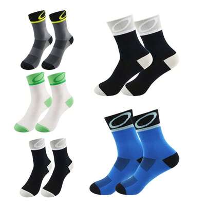 5 đôi tất đạp xe, tất thoáng khí nhanh khô dành cho nam và nữ, thích hợp cho đạp xe, chạy bộ và tập luyện.