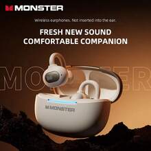 Monster D09 Wireless Headphones, Open-Ear Design, New Noise Cancellation, Sports & Gaming, Long Battery Life - View 3
