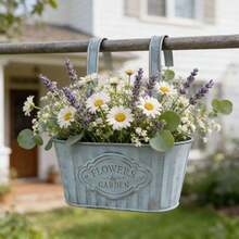 2/1pc Iron Art Vintage Flower Pot. Suitable For Planting Small Plants. Ideal For Garden, Room, Balcony, Cafe Decoration. Perfect As A Gift For Mother, Father. - Multicolor - View 8