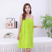 Khăn tắm dạng ống có thể mặc được, mềm mại và thân thiện với da, phù hợp cho sử dụng tại salon hoặc nhà. - nhiều màu - Xem 4