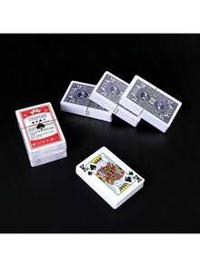 Waterproof Standard Playing Cards Set For Adults With Durable Box, Anti-Bend Paper Material, Ideal For Party Entertainment And Card Games, Age 14+, Multiple Decks (Pcs/Set) - Multicolor - View 8