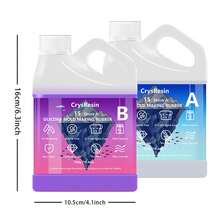 Bộ dụng cụ làm khuôn silicon 16,9 oz/32 oz, màu tím, độ bền cao và chịu nhiệt tốt, cao su silicon lỏng dẻo, thích hợp cho việc tự làm khuôn và đúc nhựa, bộ dụng cụ làm trang sức. - B - Xem 8