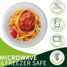 3/12/50pcs Thick Round Disposable Plates - Microwave , Grease-Proof, 10 Inch (26cm), Reusable And Easy To Clean. Suitable For BBQ, Party, Catering - Fit For Cold And Hot Food - White - View 6