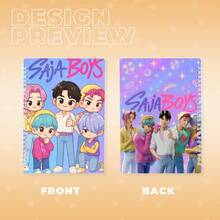 1本可爱女巫螺旋笔记本，高品质厚纸，图案生动，适合圣诞节、万圣节、生日、毕业典礼、返校季、办公、韩流粉丝礼物、日常文具使用。 - 多色 - 查看 5