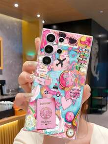 1pc World Map Jigsaw Puzzle Soft Transparent Phone Case, Compatible With Huawei Honor, Galaxy A04e/12/A13/A14/A34/A50/A52/A53/A54/S21/S22/S23/S24/S25/S25Ultra/S25FE/S26/S26 PLUS/S26 ULTRA/S26 EDGE, 6A/7A/8A, 12T/13T/15T/15T Pro - Clear - View 5