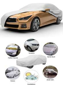 Bạt phủ xe chống thấm nước đa năng - Bạt phủ toàn bộ xe. Chất liệu PEVA chống tia UV, chống mưa, chống bụi, chống tuyết và chịu nhiệt, bảo vệ xe bốn mùa, chống bụi, phụ kiện ô tô, bạt phủ xe | Bạt phủ xe thời trang | Bạt phủ xe bền, bạt phủ xe mùa đông, bạt phủ xe chống tuyết, bạt phủ xe ngoài trời mọi thời tiết, bạt phủ xe mùa đông, bạt phủ xe mùa đông, tấm che nắng xe - Nhiều màu - Xem 6