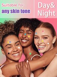 1440片/盒 星形和心形祛痘贴，不含酒精和香料，温和贴合，遮盖瑕疵，蕴含水杨酸和茶树油，理想礼品，旅行必备，经济实用 - 星星 - 查看 4