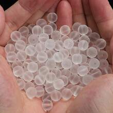 100pcs Round Frosted AB Glass Beads With Holes - Available In 8mm Size, Sparkling White Glass Beads With AB Plated Beads, Suitable For Loose Bead Design, Perfect For Jewelry Making, Including Beads For Bracelets And Necklaces ﻿ - Multicolor - View 9