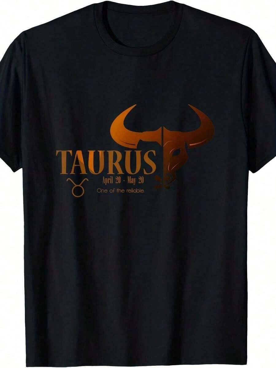 Camiseta con el Signo del Horóscopo Zodíaco Tauro - Blanco - Ver 1