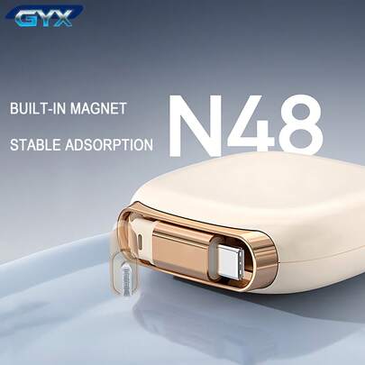 GYX Cable USB-C a USB-C de 240W, cable de carga rápida retráctil USB-C, cable de carga retráctil de longitud ajustable en 4 segmentos compatible con iPhone 16, 15, Pro, Pro Max, S24/S23 y talla grande