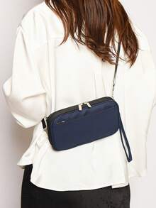 新款多功能证件卡包，防水文件收纳钱包，男女通用，出国旅行必备 - 藏蓝色 - 查看 7