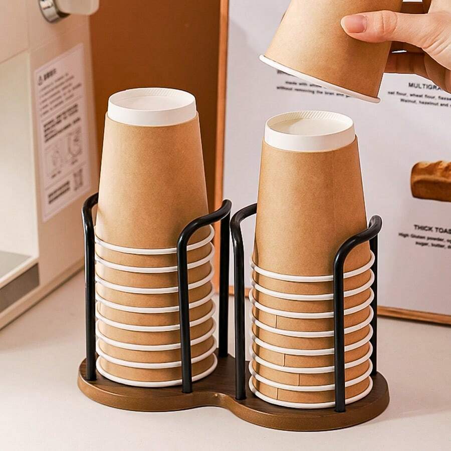 Giá đỡ cốc giấy đơn giản và tiện dụng, phù hợp cho gia đình, quán trà và quán cà phê, tương thích với cốc giấy dùng một lần, với nhiều chức năng. Có thể đựng cốc cà phê và cốc trà sữa, và cũng có thể dùng như một khay đựng cốc. - Nhiều màu - Xem 1