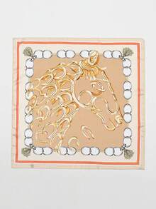 1pc 70cm Bandana Paisley Printed Square Scarf Headband - Multicolor - View 8