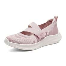 Skechers BOBS FLEX 女士休闲鞋，玛丽珍鞋，轻便舒适，适合日常户外穿着，货号 117732-BLSH - 裸粉色 - 查看 3