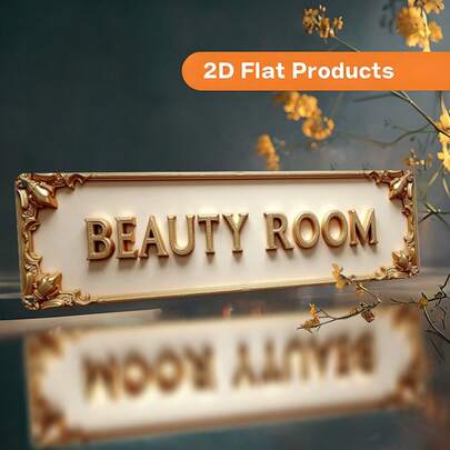 2D Flat Vintage "Beauty Salon" Sign - 9.91x39.88 Cm Farmhouse Decor Sign With Intricate Frame, Indoor/Outdoor Wall Art For Home, Farmhouse, Cafe, Garage, Porch And Bar - Easy To Install, No Electricity Needed, Perfect Gift Idea, Metal Wall Art Decor, Cafe Decor, Elegant Font Design, 2D Flat, Farmhouse Decor, Bar Decor, Vintage Sign, Rustic Decor, High-Quality Metal, Wall Plaque, Flat Signage, Farmhouse Style Enthusiasts, Home Decor Stylist