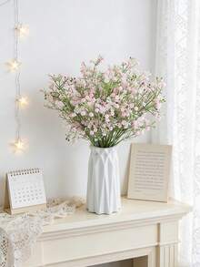 Buchet de flori artificiale de Gypsophila 1 buc/3 buc, flori artificiale din plastic pentru nunți, case, restaurante, dormitoare, sărbători, zile de naștere, petreceri, grădini în aer liber, Ziua Îndrăgostiților, cadouri de absolvire - Roz - Vizualizare 5