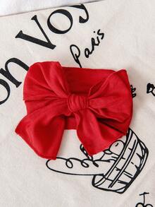 4pcs Set Including Cute & Sweet Strawberry Print Bodysuit With Ruffle Collar, Sleeveless Design + Headband, Suitable For Daily Wear, Girls Infant Summer Outfit - Red - View 6